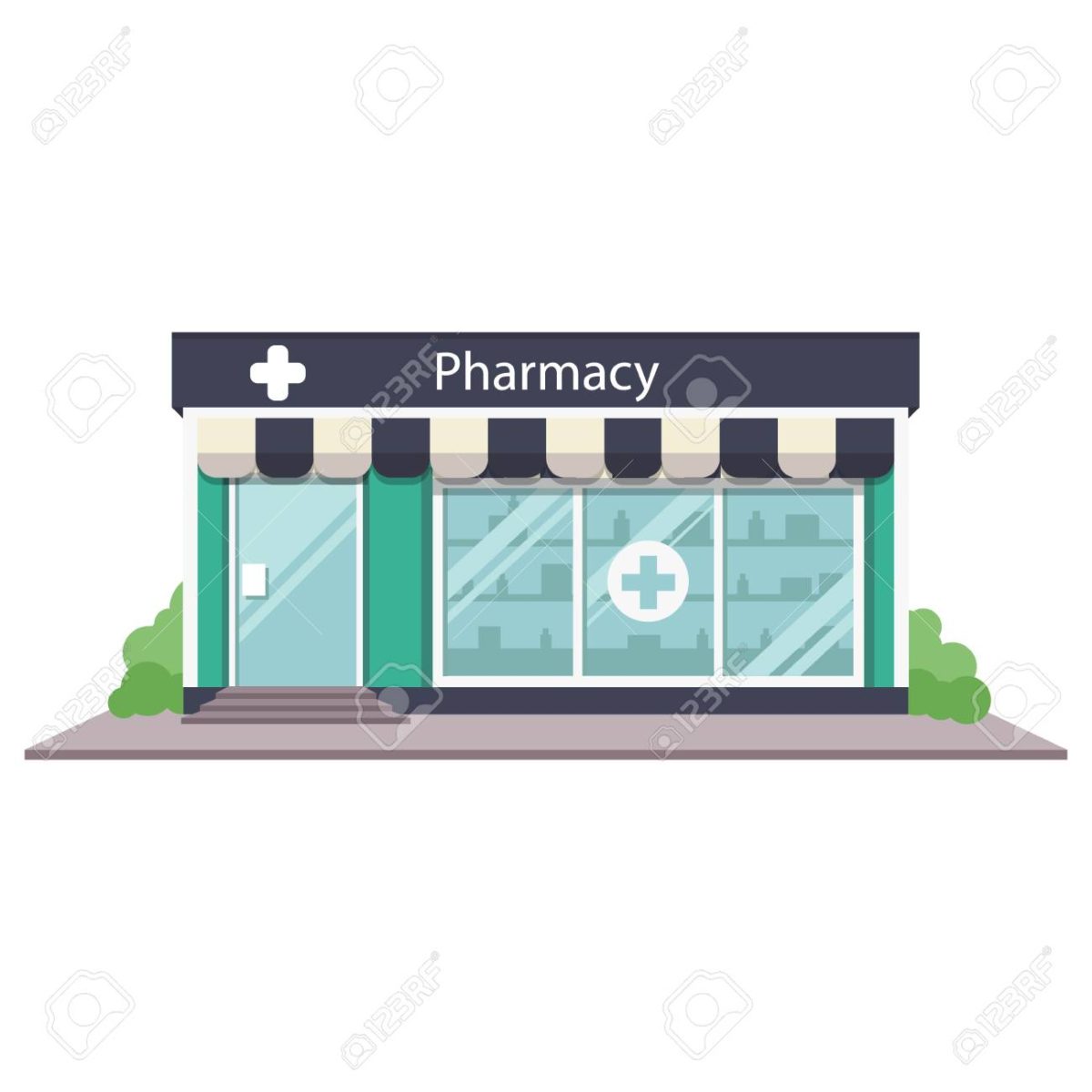 Pharmacy drugstore vector